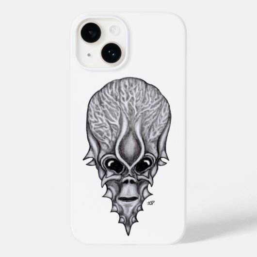 Alien Face , Afrikaanse schedelwederopbouw Case-Mate iPhone Case (Achterkant)