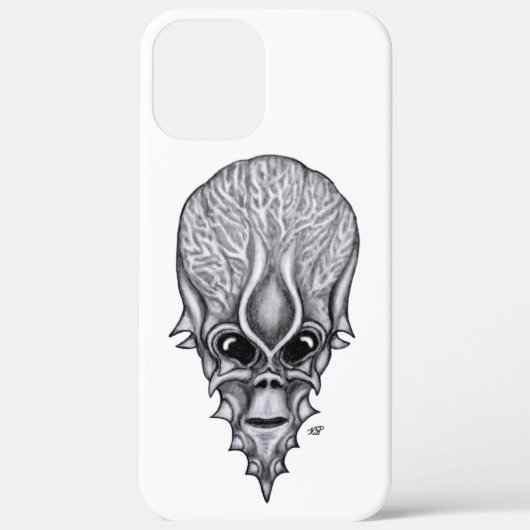 Alien Face , Afrikaanse schedelwederopbouw Case-Mate iPhone Case (Achterkant)