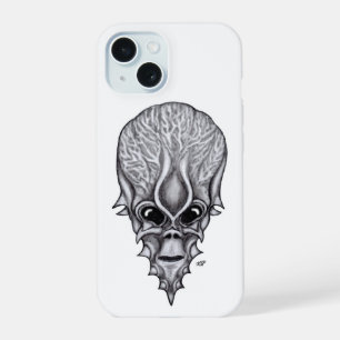 Alien Face , Afrikaanse schedelwederopbouw iPhone 15 Case