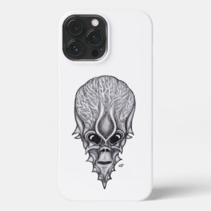 Alien Face , Afrikaanse schedelwederopbouw iPhone 13 Pro Max Hoesje
