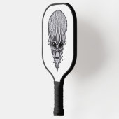Alien Face , Afrikaanse schedelwederopbouw Pickleball Paddle (Links)