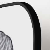 Alien Face , Afrikaanse schedelwederopbouw Pickleball Paddle (Links Detail)