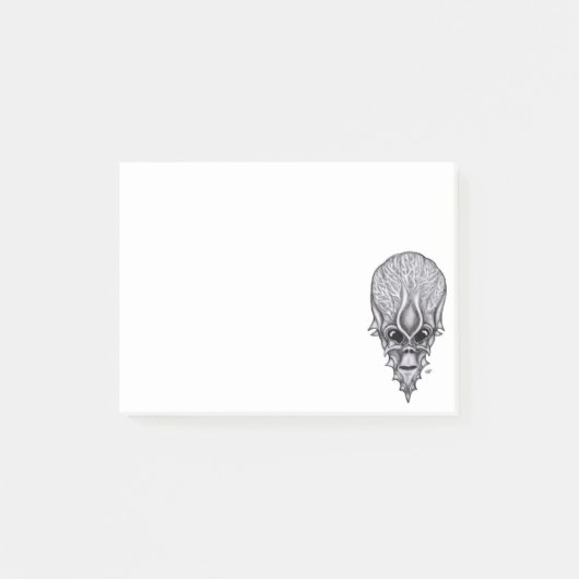 Alien Face , Afrikaanse schedelwederopbouw Post-it® Notes (Voorkant)