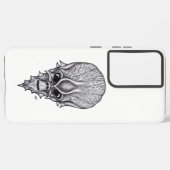 Alien Face , Afrikaanse schedelwederopbouw Samsung Galaxy Hoesje (Linkerkant)