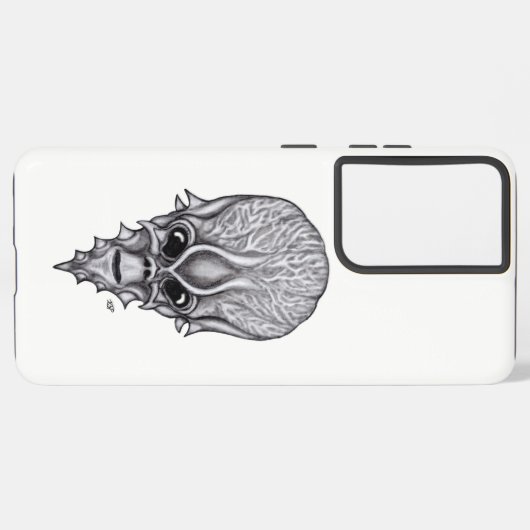 Alien Face , Afrikaanse schedelwederopbouw Samsung Galaxy Hoesje (Linkerkant)
