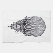 Alien Face , Afrikaanse schedelwederopbouw Theedoek (Horizontaal)