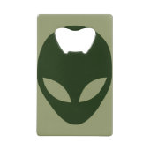 Alien Face Creditkaart Flessenopener (Voorkant)