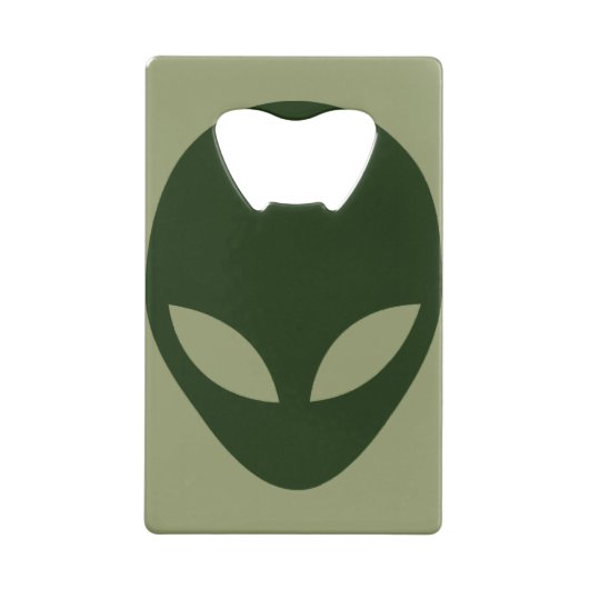 Alien Face Creditkaart Flessenopener (Achterkant)