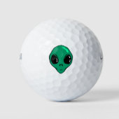 Alien Face Golfballen (Voorkant)