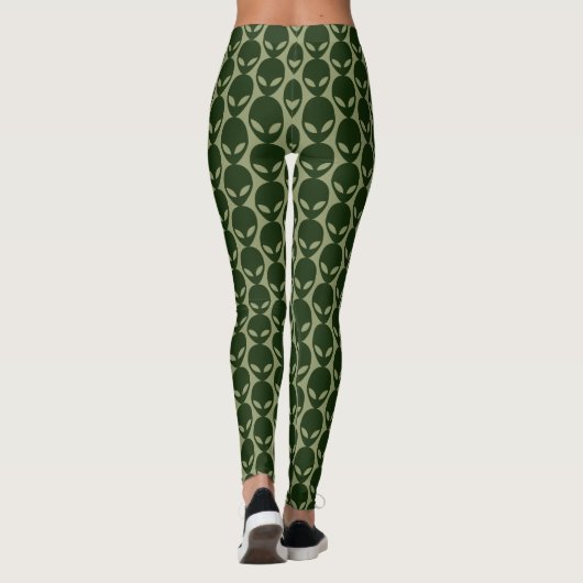 Alien Face Leggings (Achterkant)