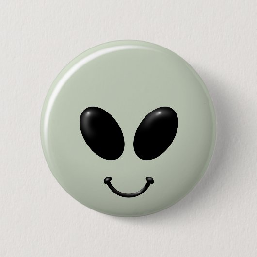 Alien Face.png Ronde Button 5,7 Cm (Voorkant)