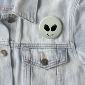 Alien Face.png Ronde Button 5,7 Cm (In situ)