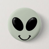 Alien Face Ronde Button 5,7 Cm (Voorkant)