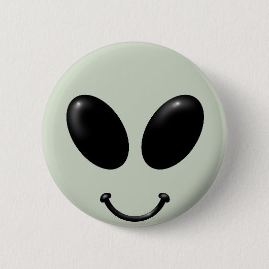 Alien Face Ronde Button 5,7 Cm (Voorkant)