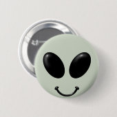 Alien Face Ronde Button 5,7 Cm (Voorkant /achterkant)