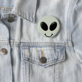 Alien Face Ronde Button 5,7 Cm (In situ)