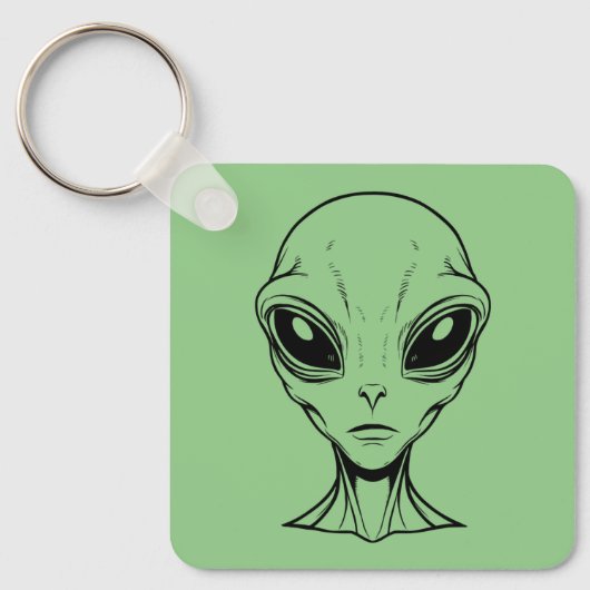 Alien Face Sleutelhanger (Voorkant)