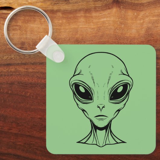 Alien Face Sleutelhanger (Voorkant)