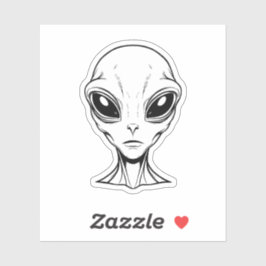 Alien Face Sticker