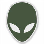 Alien Face Sticker (Voorkant)