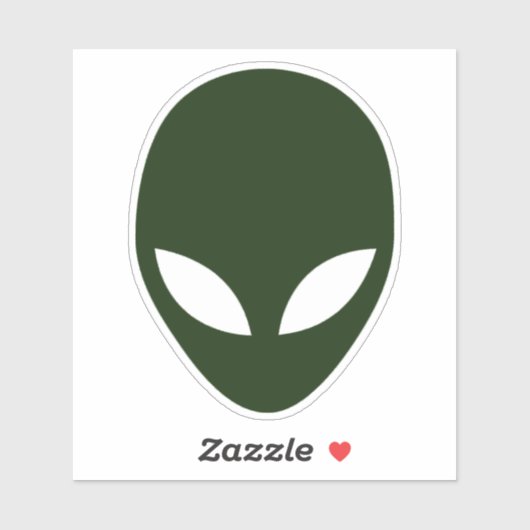 Alien Face Sticker (Vel)