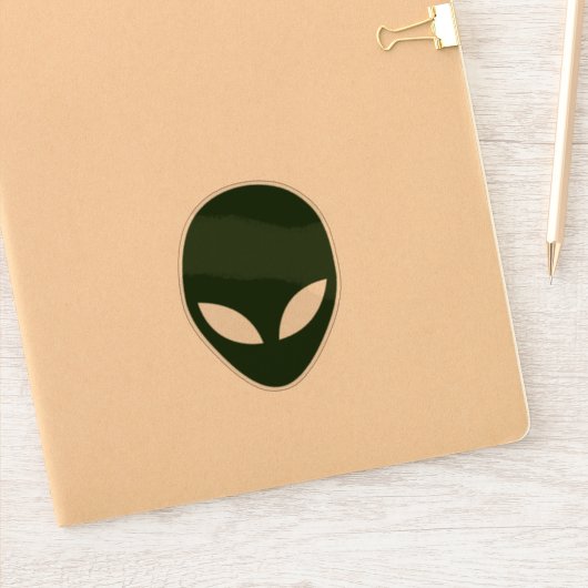 Alien Face Sticker (Notitieboek)