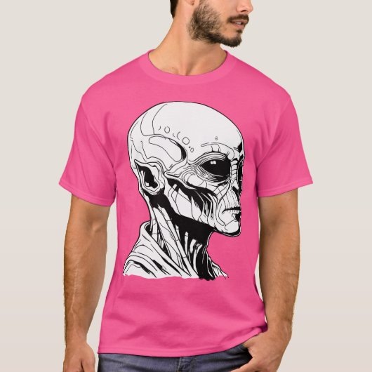 Alien Face T-shirt (Voorkant)