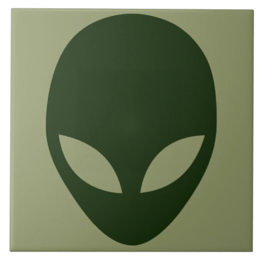 Alien Face Tegeltje (Voorkant)