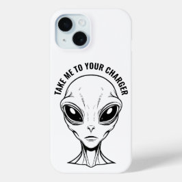 Alien Face-telefoonhoes iPhone 15 Case