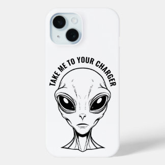 Alien Face-telefoonhoes iPhone 15 Case