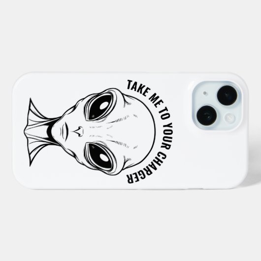 Alien Face-telefoonhoes Case-Mate iPhone Case (Achterkant (horizontaal))