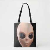 Alien Face Tote Bag (Voorkant)