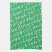 Alien Faces Theedoek (Verticaal)