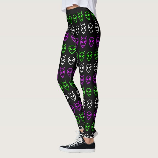 Alien Faces Trio-Leggings Leggings (Links)