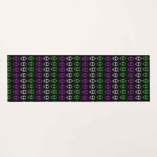 Alien Faces Trio Yogamat (Achterkant (horizontaal))