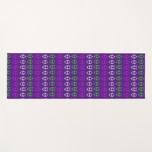 Alien Faces Trio Yogamat (Voorkant (horizontaal))