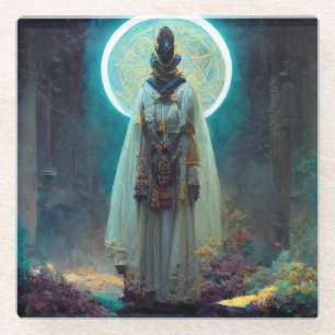 Alien Fae 2 Fantasy Sci-Fi Glazen Onderzetter