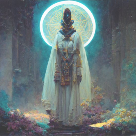 Alien Fae 2 Fantasy Sci-Fi Sticker (Voorkant)