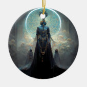 Alien Fae 3 Fantasy Sci-Fi Keramisch Ornament (Voorkant)