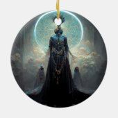 Alien Fae 3 Fantasy Sci-Fi Keramisch Ornament (Achterkant)