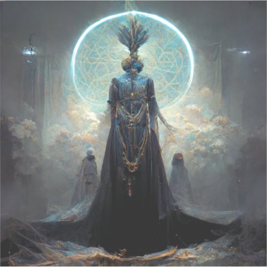 Alien Fae 3 Fantasy Sci-Fi Sticker (Voorkant)