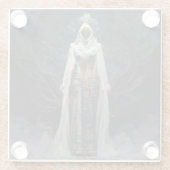 Alien Fae Fantasy Sci-Fi Glazen Onderzetter (Achterkant)