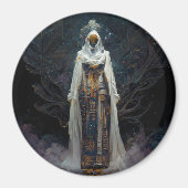 Alien Fae Fantasy Sci-Fi Magneet (Voorkant)