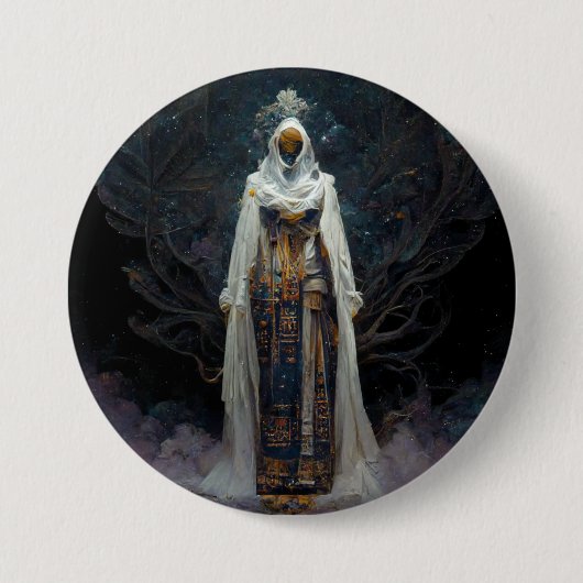 Alien Fae Fantasy Sci-Fi Ronde Button 7,6 Cm (Voorkant)