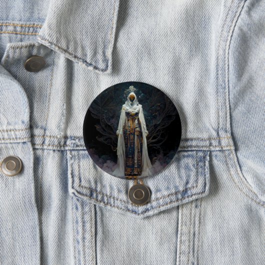 Alien Fae Fantasy Sci-Fi Ronde Button 7,6 Cm (In situ)