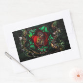 Alien Family Decal Rechthoekige Sticker (Envelop)