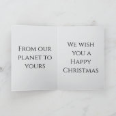 Alien Family kerstvakantie portret Kaart (Binnen)