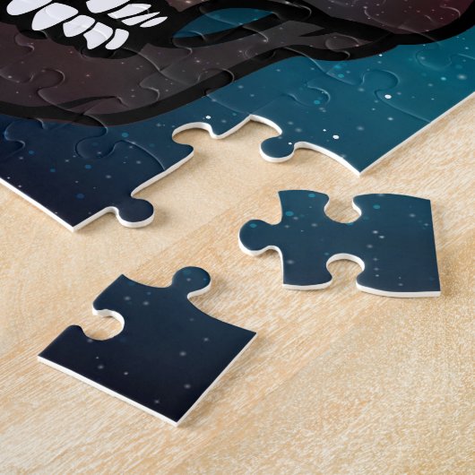 Alien Fantasy Skull Puzzle Universe & Planets Legpuzzel (Zijkant)