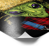 Alien Farmer UFO Alien Buitenspatie Foto Afdruk (Hoek)