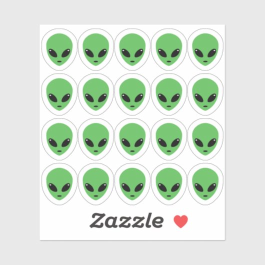 Alien Feest Decoraties Ruimtevaartuig Bujo Planner Sticker (Vel)